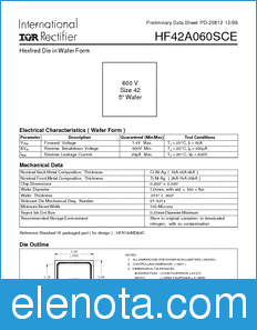 International Rectifier HF42A060SCE datasheet