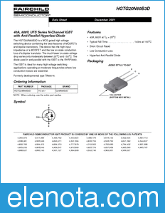 Fairchild HGTG20N60B3D datasheet