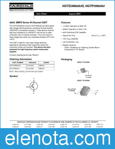 Fairchild HGTP3N60A4 datasheet