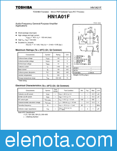 Toshiba HN1A01F datasheet