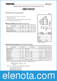 Toshiba HN1V01H datasheet