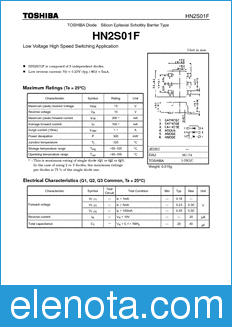 Toshiba HN2S01F datasheet