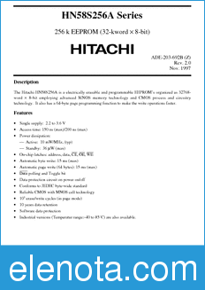 Hitachi HN58S256AT datasheet