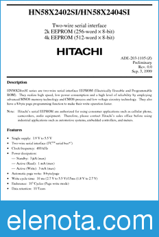 Hitachi HN58X2404STI datasheet