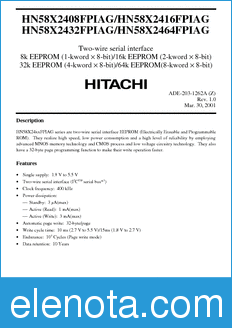 Hitachi HN58X2432FPIAG datasheet