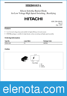 Hitachi HRB0103A datasheet