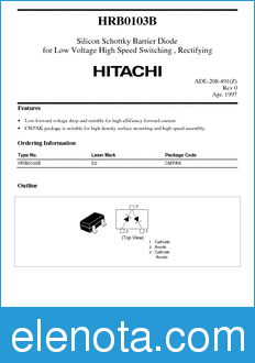 Hitachi HRB0103B datasheet