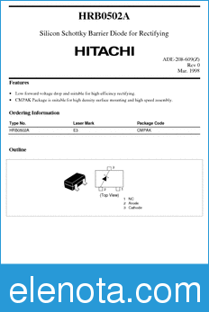Hitachi HRB0502A datasheet