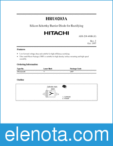 Hitachi HRU0203A datasheet
