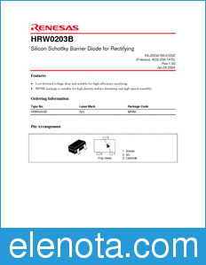 Renesas HRW0203B datasheet