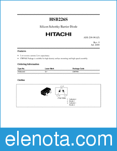Hitachi HSB226S datasheet