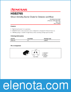 Renesas HSB276S datasheet