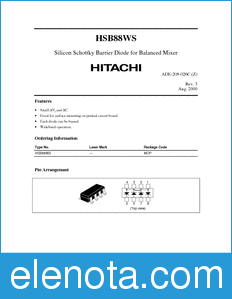 Hitachi HSB88WS datasheet