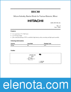 Hitachi HSC88 datasheet