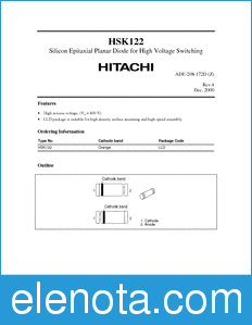 Hitachi HSK122 datasheet