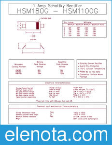 Microsemi HSM1100G datasheet