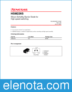 Renesas HSM226S datasheet