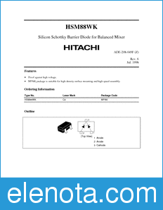 Hitachi HSM88WK datasheet