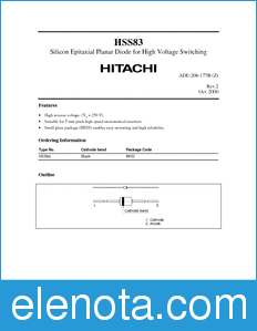 Hitachi HSS83 datasheet