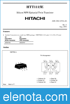 Hitachi HTT1115E datasheet