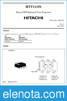 Hitachi HTT1115S datasheet