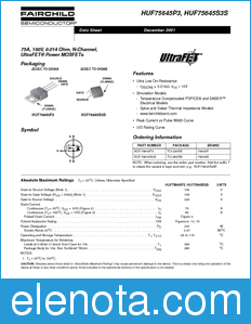 Fairchild HUF75645P3 datasheet