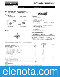 Fairchild HUF76423D3S datasheet