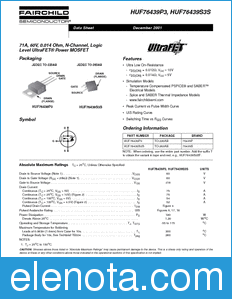 Fairchild HUF76439S3S datasheet