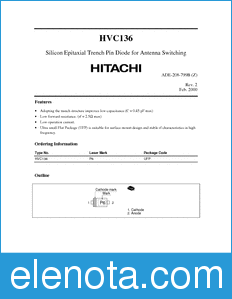 Hitachi HVC136 datasheet