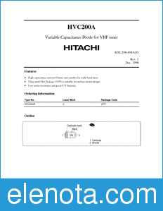 Hitachi HVC200A datasheet