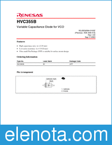 Renesas HVC355B datasheet