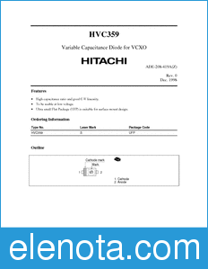 Hitachi HVC359 datasheet