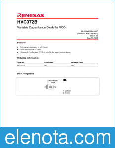 Renesas HVC372B datasheet
