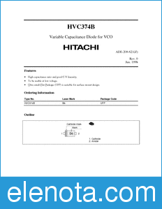 Hitachi HVC374B datasheet