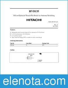 Hitachi HVD135 datasheet