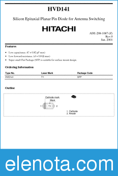 Hitachi HVD141 datasheet