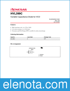 Renesas HVL399C datasheet