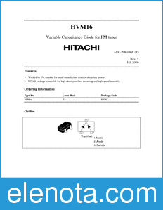 Hitachi HVM16 datasheet