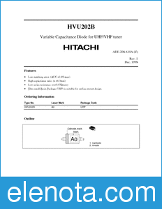 Hitachi HVU202B datasheet