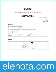 Hitachi HVU316 datasheet