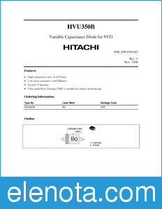 Hitachi HVU350B datasheet