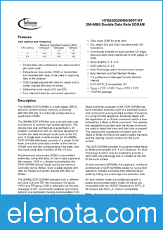 Infineon HYB25D256800AT-7 datasheet