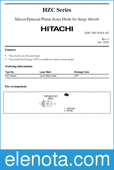 Hitachi HZC datasheet