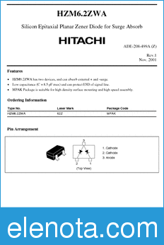 Hitachi HZM6.2ZWA datasheet