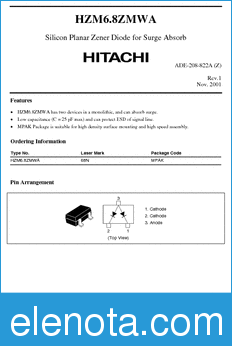 Hitachi HZM6.8ZMWA datasheet