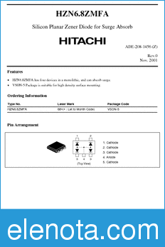 Hitachi HZN6.8ZMFA datasheet