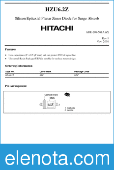 Hitachi HZU6.2Z datasheet