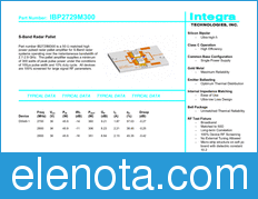 INTEGRA TECHNOLOGIES IBP2729M300 datasheet