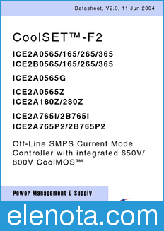Infineon ICE2A0565G datasheet