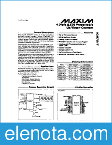 Maxim ICM7217 datasheet